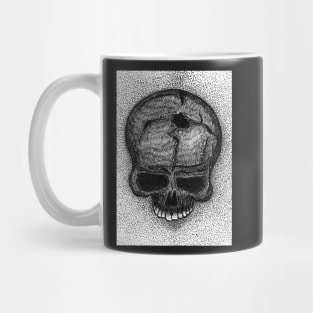 Skull head with hand drawn style Mug